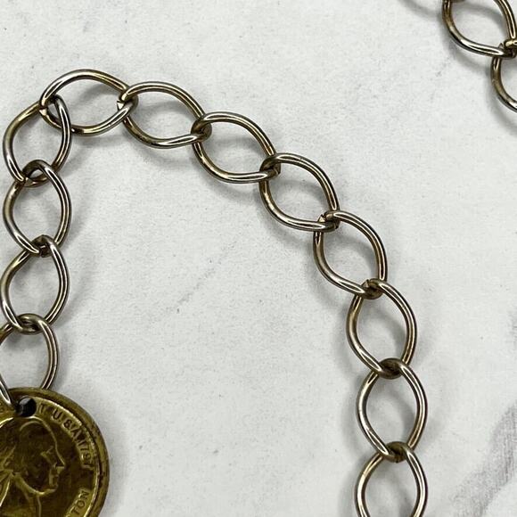 George Washington Coin Chain Belt Gold Tone Y2K Small (S) ✨ - Picture 9 of 12